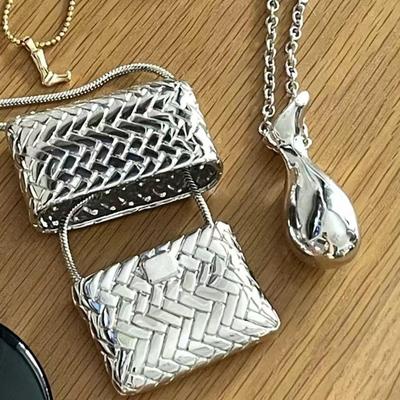 Habl Blogger Style Water Purifier Pendant Necklace - Women's Unique Layered Accessory Sweater Chain