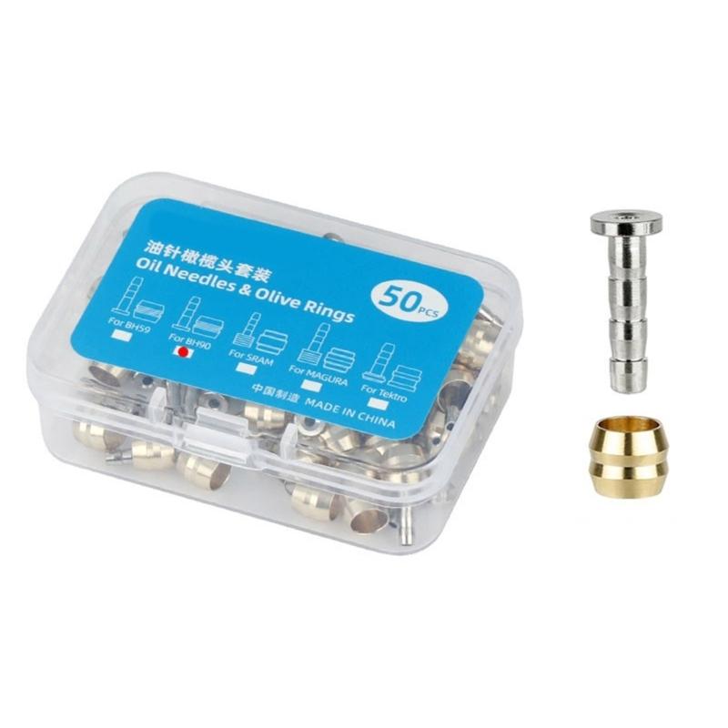 

50 Set Bike Brake Connecting Insert for Replacing Bicycles Hydraulic Brake Hose Road Bicycles Brake Insert