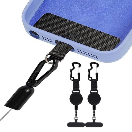 Yousheng Wciągany brelok z karabińczykiem z zamknięciem magnetycznym, klips do identyfikatora, zabezpieczenie przed kradzieżą, mocowanie klipsa do paska, smycze do telefonu