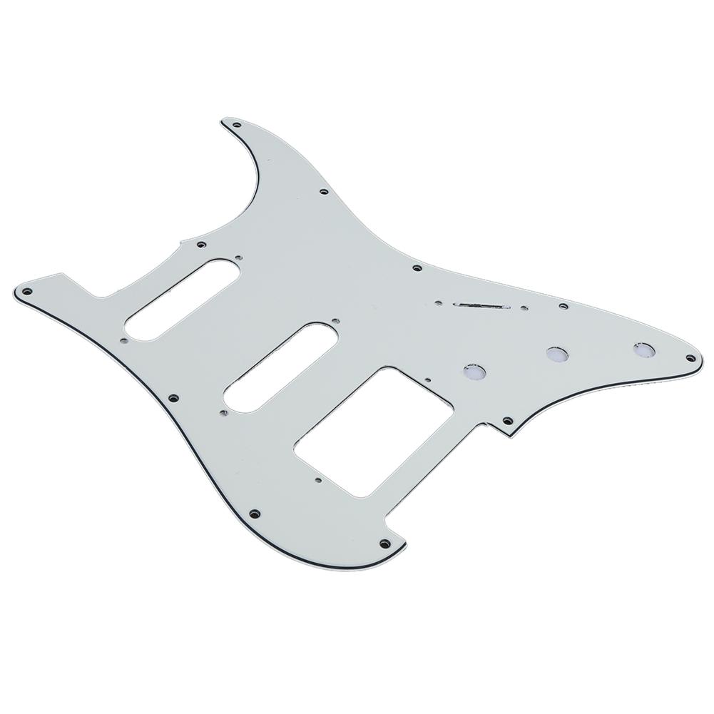 Electric Guitar Pickguard 11 Hole Mirror Surface for FD Musical Instrument AccessoriesWhite