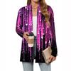 Women's Christmas Printed Lightweight Cardigan Long Sleeved Casual Loose Thin Fit With Pockets Cardigan Jacket
