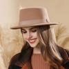New Autumn and Winter Women's Felt Hat British Retro Elegant Hat Big Brim Casual Versatile Top Hat