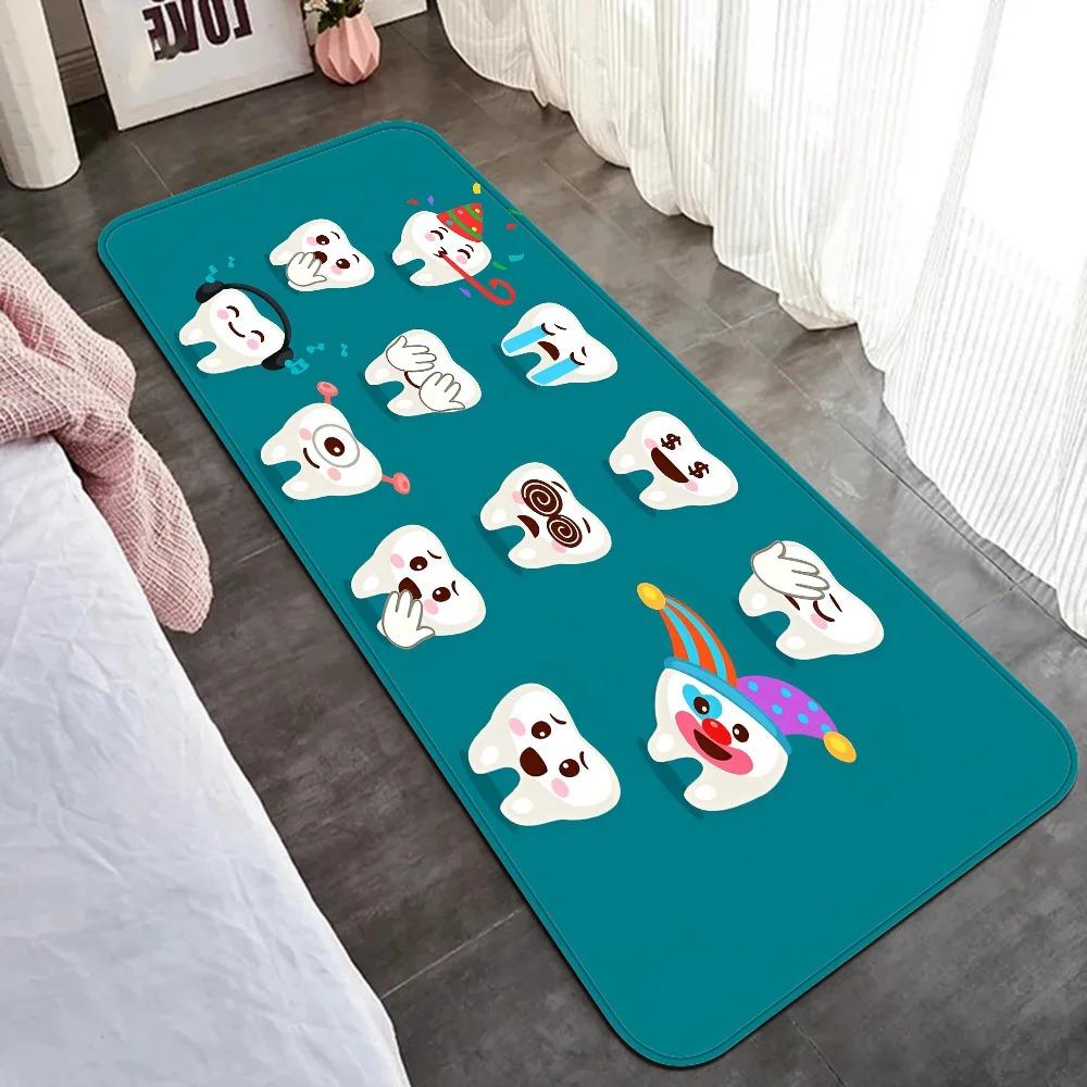 Dental Clinic Welcomes Doormat Anti Slip Rug Hospital Area Decorative Mat Teething Period Babies To Learn Teeth Bedroom Carpets