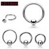 Fashion Titanium Steel PA Ring Nipple Ring Ear Bone Ring Titanium Steel Ball Stud Earrings Shoelace Ring Lip Ring Circle Ear Cuff Earrings Jewelry