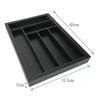 KINGHOFF KH-1747 Bamboo Drawer Organizer Black