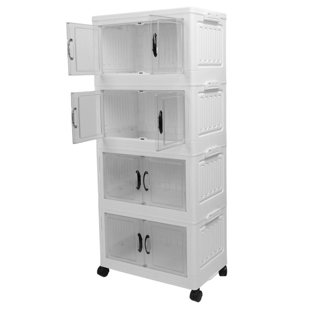 Dulap de depozitare pliabil cu roata Carucior pliabil pentru containere stivuitoare Organizator pt