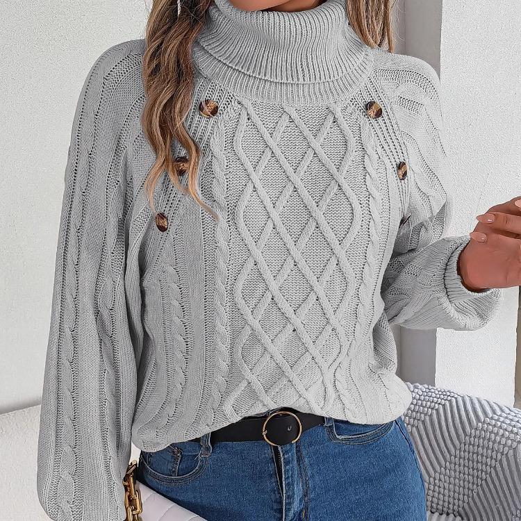 

Vintage Solid Color Knitwear Top Long Sleeve Cardigan Sweater Loose Stand Collar Autumn Winter Fashion S серый