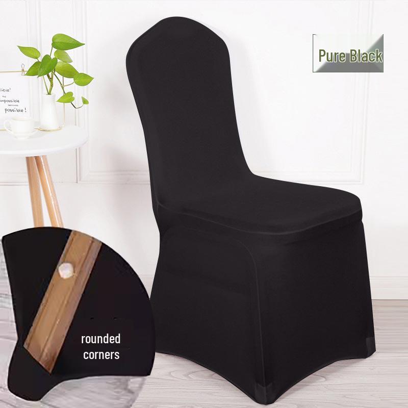 Stretchable Red and White Universal Chair Cover for Weddings, Banquets, Hotels