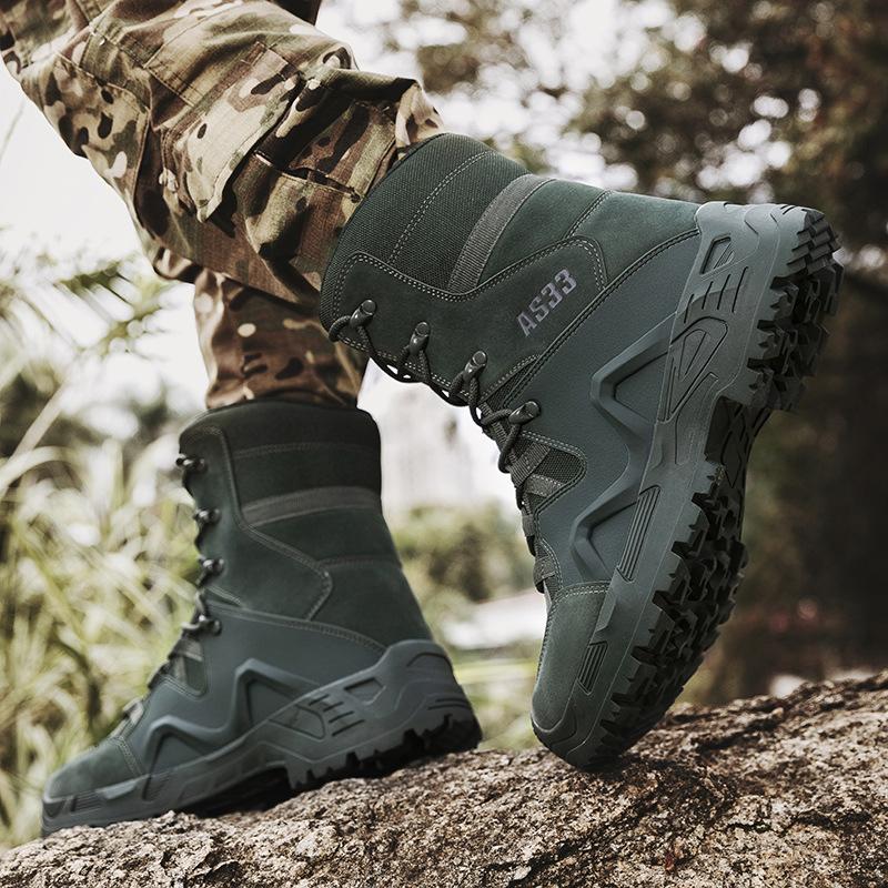 304 Men's Shoes Outdoor Workwear Boots Battlefield Training High Top Plus Size Off-road Hiking Desert