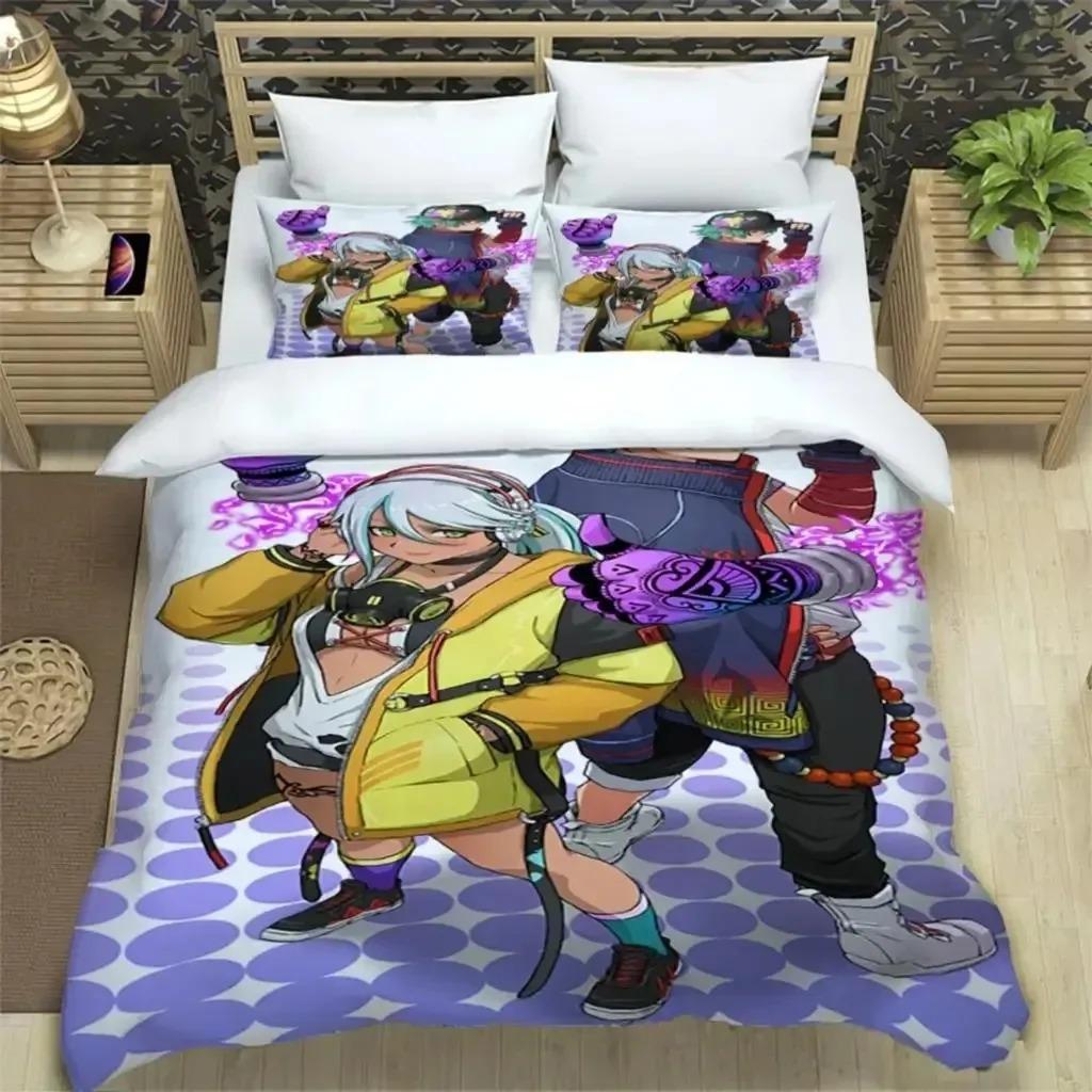 KOF Anime Art Print Bedding Set For Bedroom Soft Modern Bedspreads Comefortable Kids Duvet Cover Quilt Cover And Pillowcase