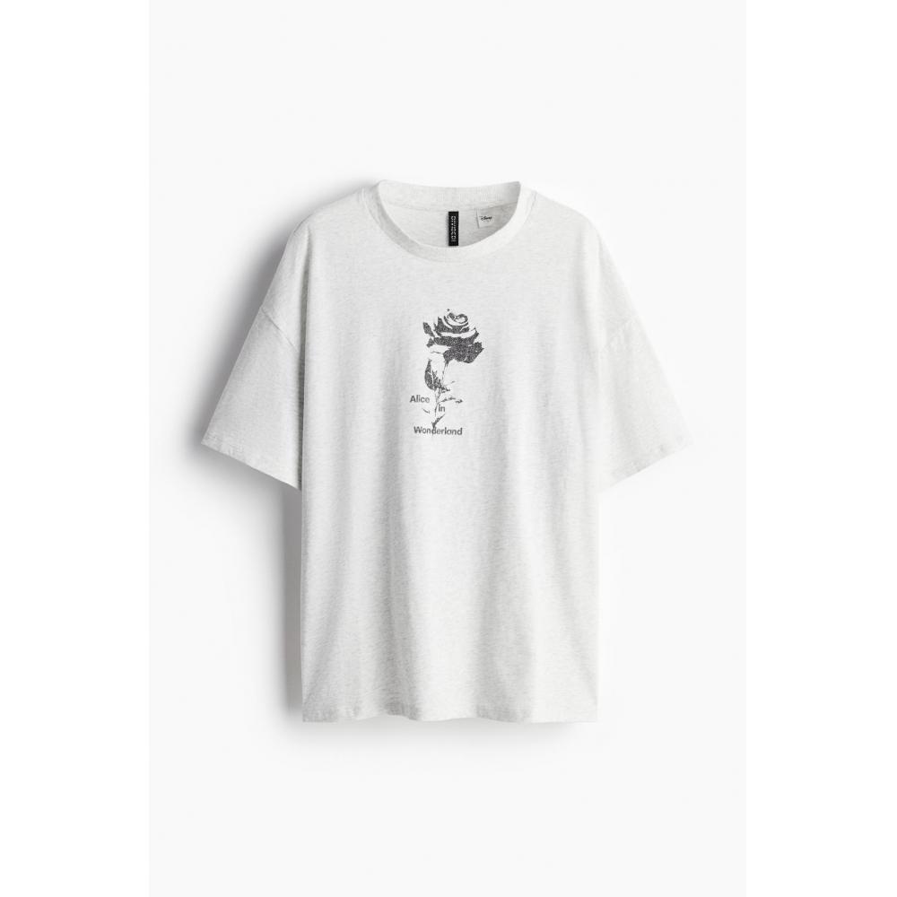 

Футболка большого размера с принтом HM Серая Алиса в стране чудес