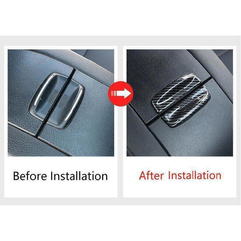 For Toyota Highlander 2014- ABS Carbon Fiber Armrest Box Handle Cover Trim