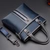 Men's Oxford Cloth Vertical Crossbody Shoulder Bag - Business Casual Style