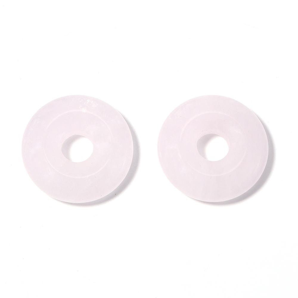 2pcs/lot Big Hole Natural Stone Beads Round Tiger Eye Opal Agate Stone Pendant Beads For DIY Charms Necklace Earring Accessories