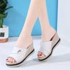 Shoes for Women Sabot Slides Soft Sandals Open Toe Woman Slippers Natural Skin On Promotion Wholesale 2024 Luxury New Style Vip
