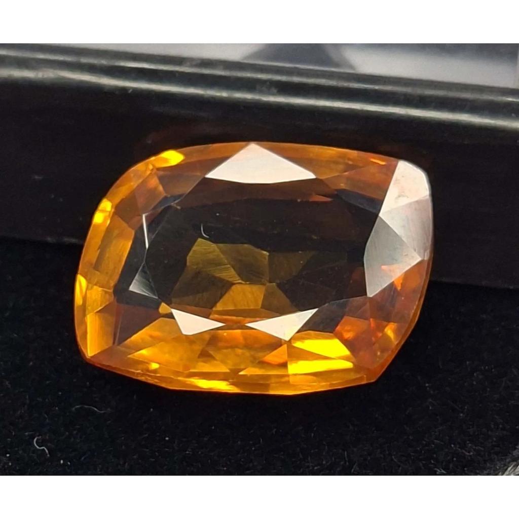 Fancy Cut Natural Citrine Yellow Mogok 11-13 Ct Beautiful Certified Gemstone