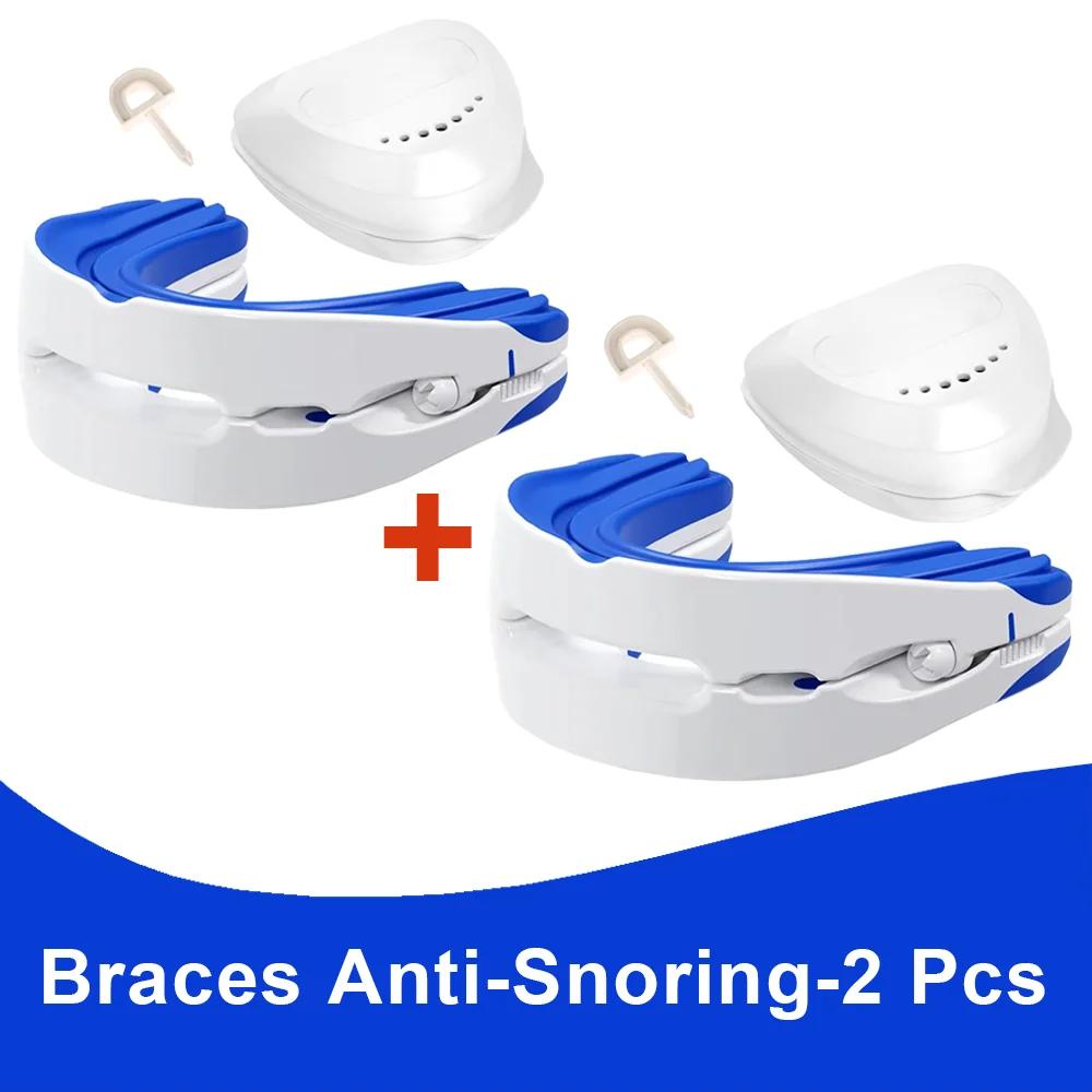 Adjustable Anti Snoring Mouth Guard Braces Anti-Snoring Mouthpiece Bruxism Snoring Stopper Improve Sleep Quality Better Breath