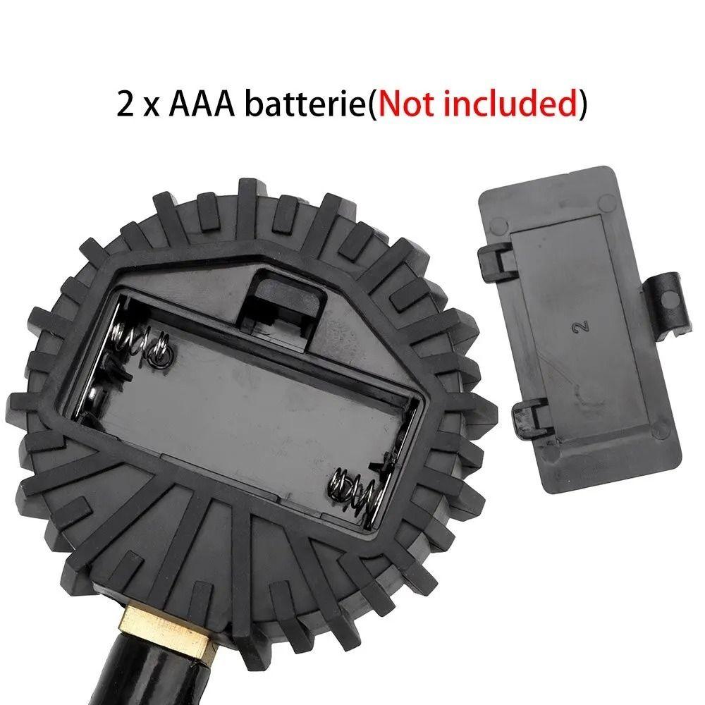 Precision Digital Tire Pressure Gauge 0-250PSI Short Pressure Measuring Valve Motorcycle