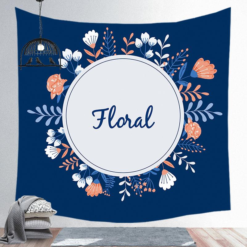 Modern Nordic Polyester Tapestry Tropical Plants Wall Hanging Decor Hot Bohemian Tapestry For Bedroom Dorm Living Room Wall Art