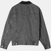 Levis Vintage Effen Kleur Revers Rits Losse Lange Mouw Denim Jas Heren jassen Grijs 002I4-0000