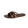 Internet celebrities with the same polka dot bow slippers women's summer wear non-slip soft sole one-word drag gentle wind sandals