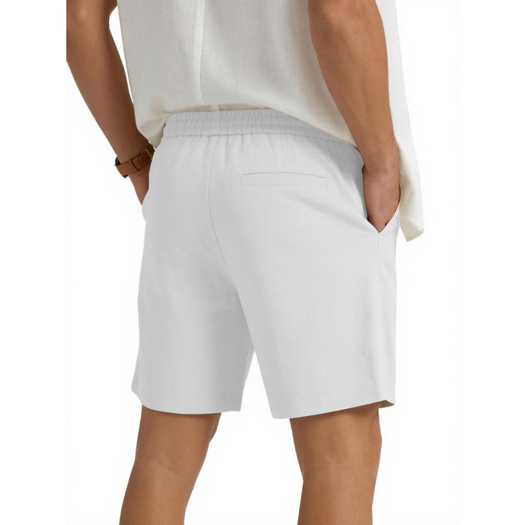 Men's Sport Casual Beach Pants - Men's Lightweight Linen Loose Five-pocket Shorts