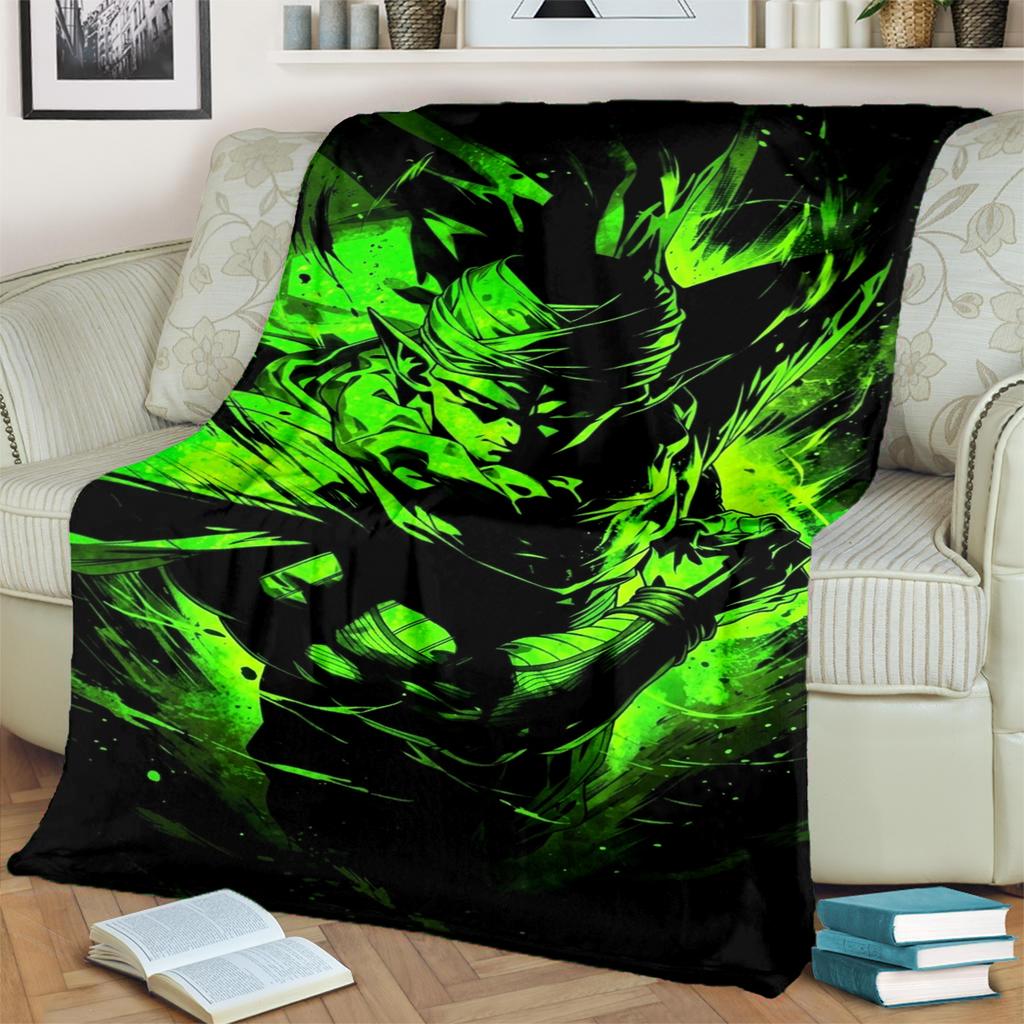 Flannel Blanket Dragon Ball! Print Warm Soft for Bedrooms, Sofas, Beds, Chairs, Picnics, Travel