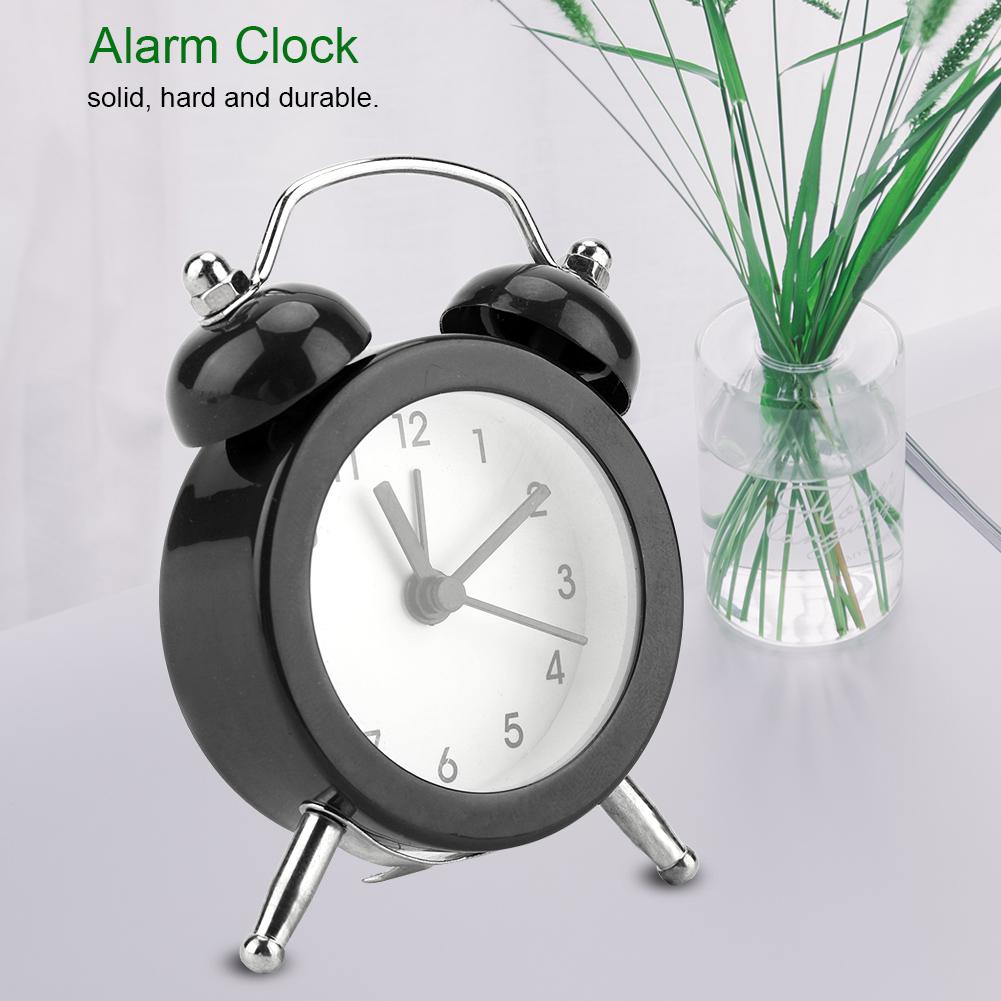 

3Inch Portable Fashion Mini Metal Digital Alarm Clock with Battery Exquisite for Student Home чёрный