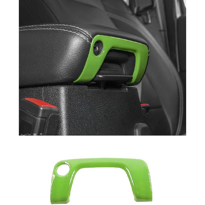 Savadicar Carbon Fiber Interior Accessories - Armrest Switch Bezel Trim Cover for 2018-Present Jeep Wrangler JL JLU 4XE & Gladiator JT - Premium