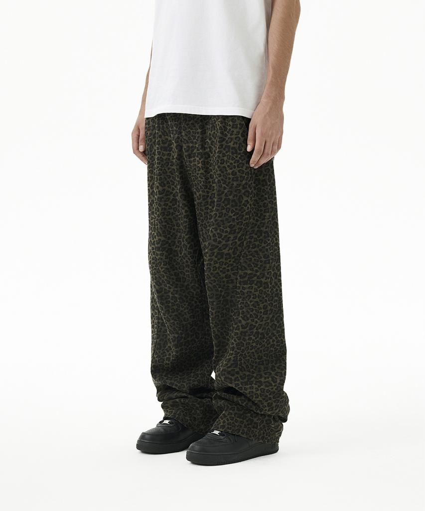 MAHAGRID Curved Leopard Pant Khaki(Mg2Ffmpa10A)