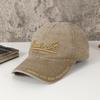 Cross-Border Vintage Do Old Embroidered Alphabet Soft-Top Cowboy Baseball Caps For Men And Women Daily Commute Sunhats