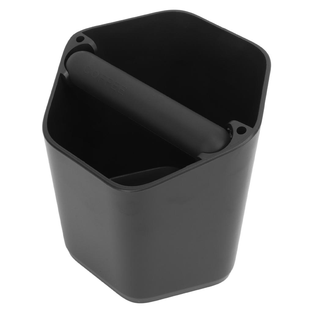 Kaffee Abschlagbox Große Kapazität Kaffeesatz Abschlagbox mit Abschlagstange und Rutschfester Basis Schwarz