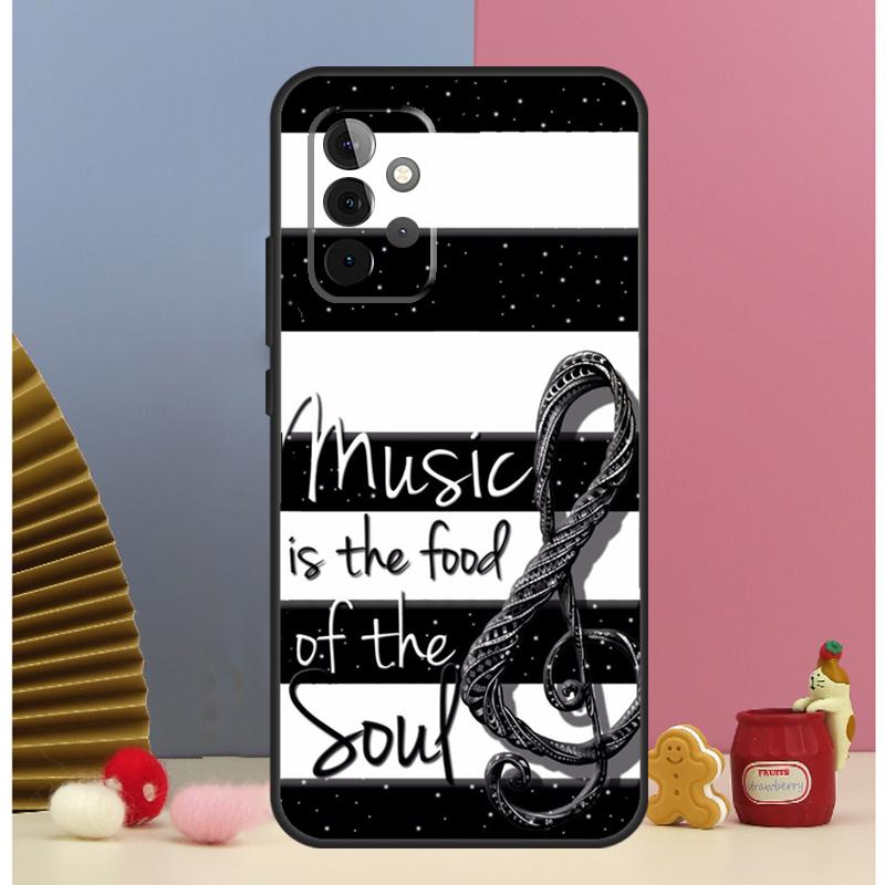 Music Note Musical Treble Clef Case For Samsung Galaxy A55 A35 A15 A36 A56 A26 A16 A06 A13 A33 A53 A34 A54 A12 A32 A52 A17