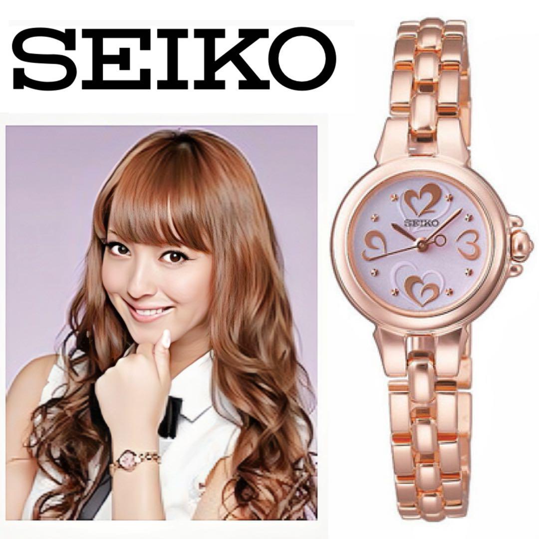 

[USED] SEIKO Tissé Nozomi Sasaki Pink Gold Solar Women s Watch