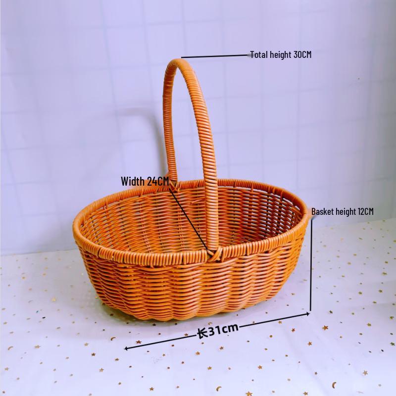 Handmade Ceramic Picnic Vegetable and Fruit Basket