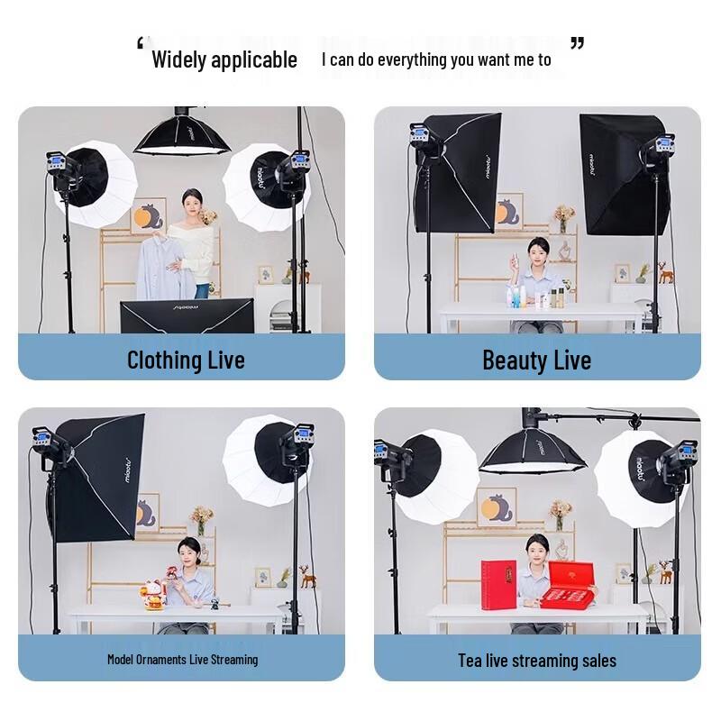 Dual-Color Temperature LED Photography Fill Light Kit