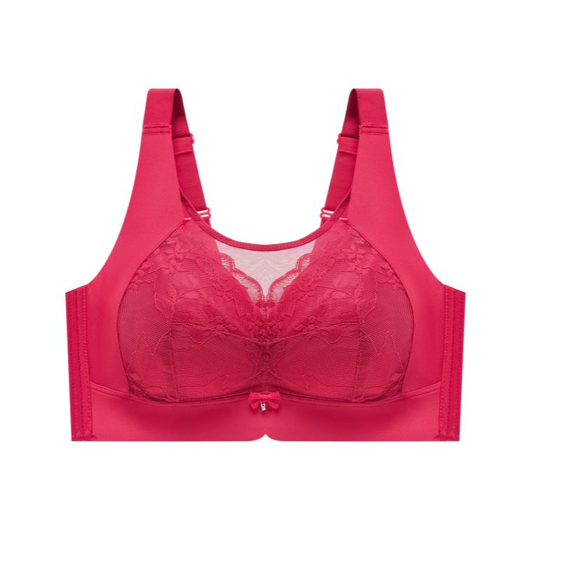 Lingerie Women's Large-sized Full-cup Bra Breast Retraction and Anti-sagging Cup Bra Push Up Bra