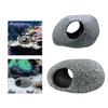 Aquariums Rock Accessory Two Holes Breed Tube Artificial Stone Purple Clay Fishing Tank Ornament Aquariums Decoration Hide Cave