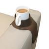 HIT PRODUCTS CouchCoaster Chair Sofa Spill-Free Cup Holder - Drinks, Glasses, Cups Armrest Table (Brown)