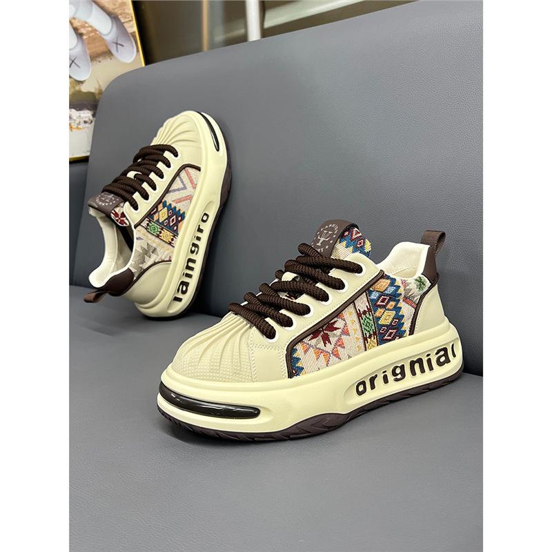 Shell Head Embroidery Daddy Chaozi Spring Comfortable Cloth Casual Shoes Bc