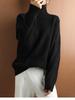 New In Autumn Winter Women Turtleneck Sweaters Full Sleeve Pullovers Spliced Thick Sweater Lozenge Elegant Lady Solid Outwear