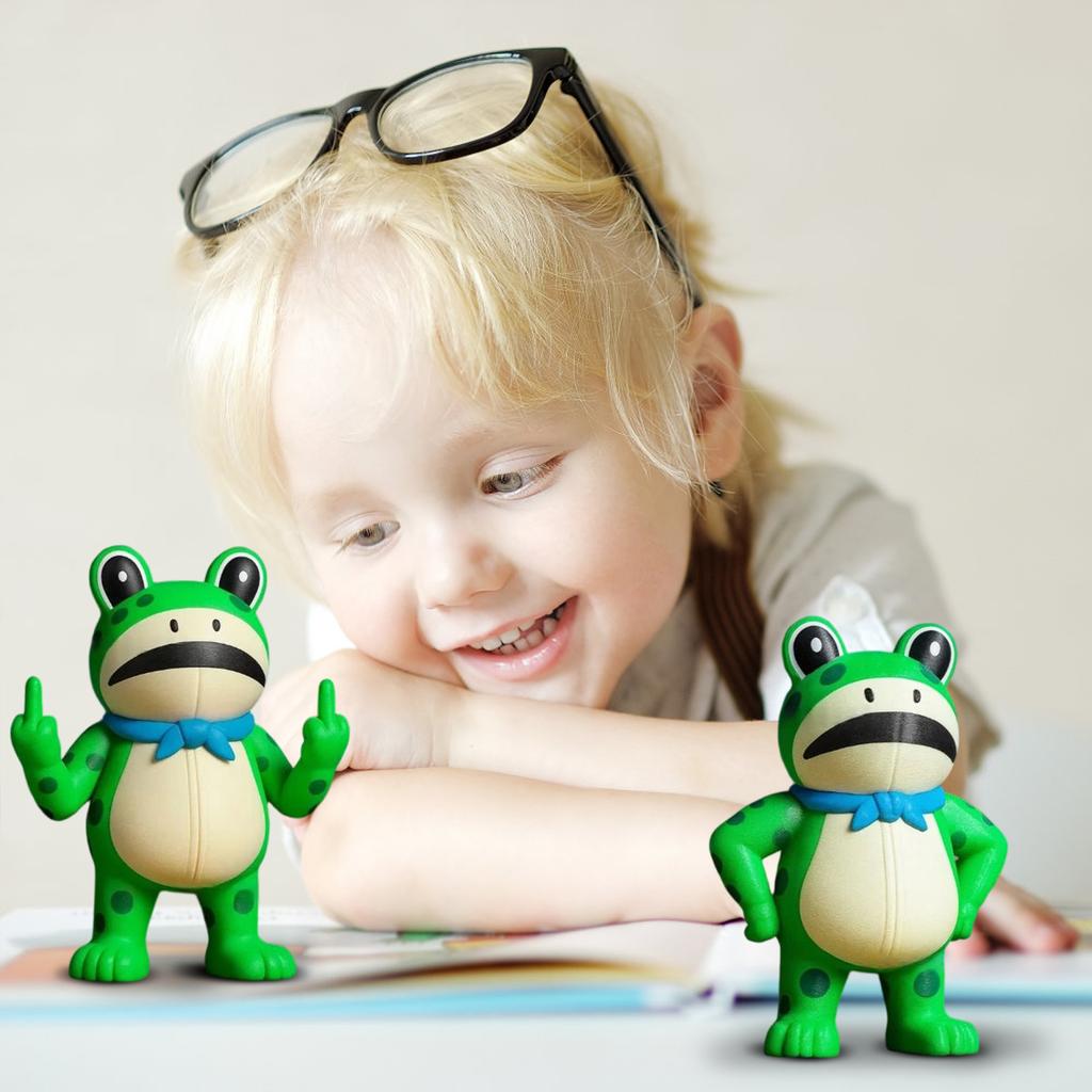 Funny Portland Protest Frogs  Symbolic Meme-Inspired Art Toy, Cultural Collectible Figurine, Street Protest Character Design