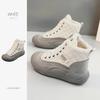 Crossmarbury Winter Short Thick Comfortable to Walk Stylish and Cold Weather Outdoor CY117 Size Women's Boots, Sole, in, White, Cute, Warm,