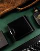 Large Leather Men's Wallet with Snap Closure - Rovicky