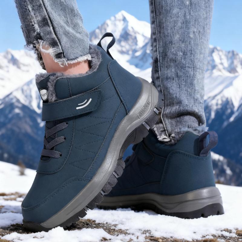 Women's Snow Boots Winter Fleece Thick Anti Slip Snow Boots Wide Last Walking Cotton Shoe Fleece-Lined Warmth Sneakers for Women