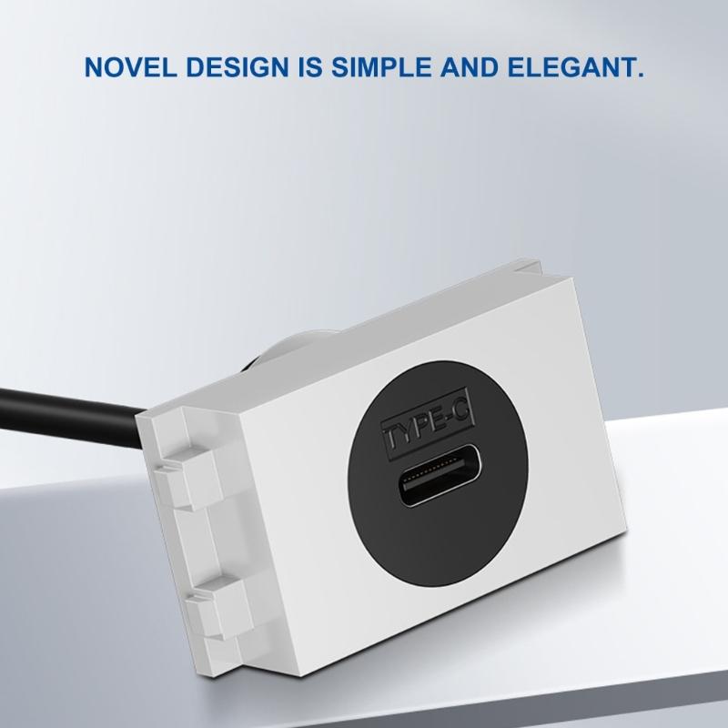 Waterproof USB C Panel Mount Cable Plug And Play Support Fast Charging &Data Transmission For Various Electronics