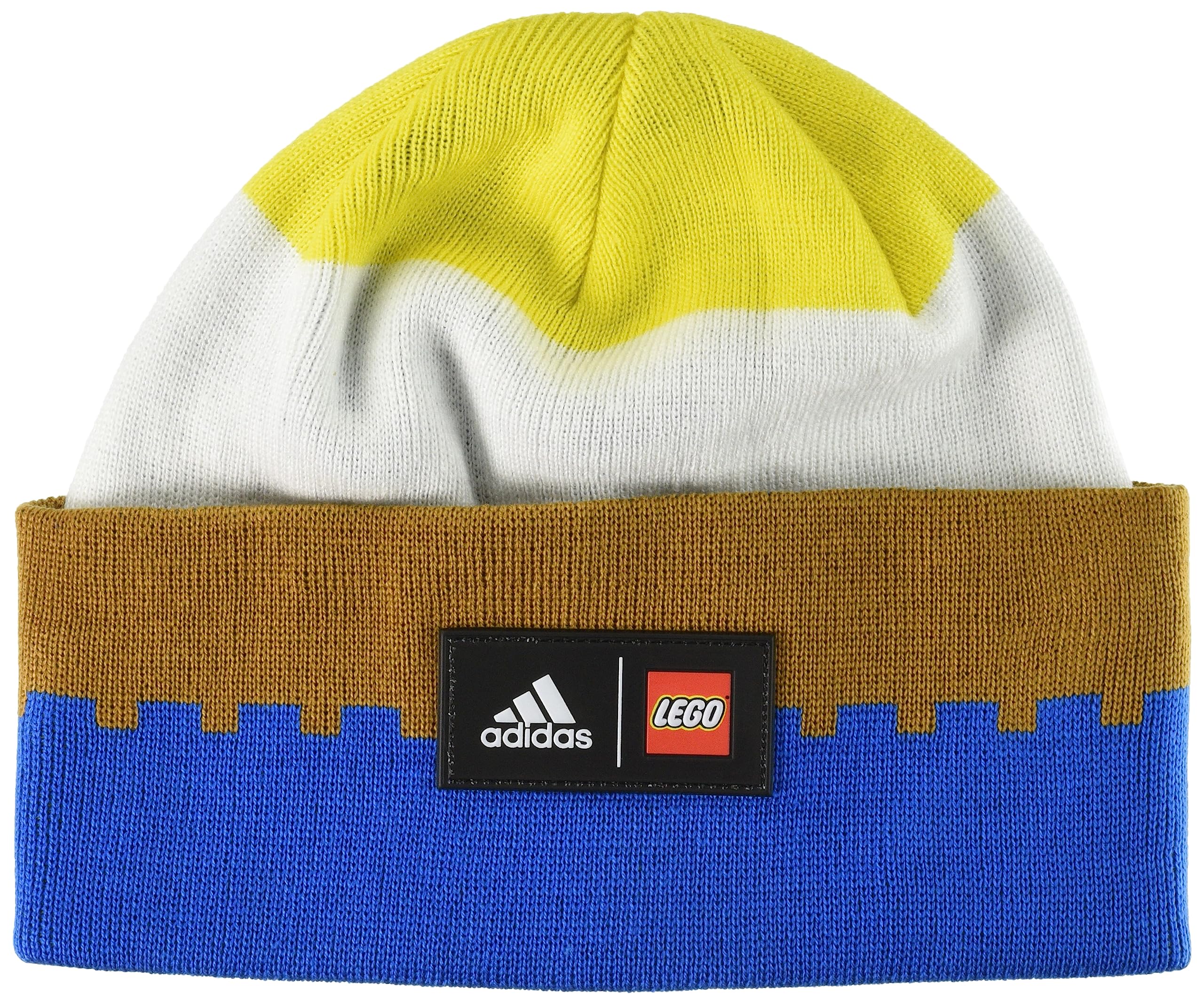 

Детская классическая вязаная шапка-бини Adidas LEGO® HAU80, шокирующий синий/меса/белый/желтый (IK8358) ОСФЗ