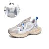 Leather Dad Shoes Women's 2025 Spring Thick-soled Heightening Sports Shoes Casual Versatile Breathable Women's Shoes