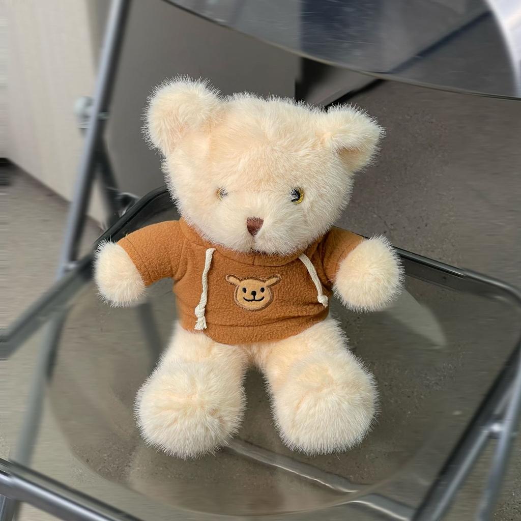 High-quality European Mink Teddy Bear Doll Grab Machine Plush Toy Birthday Gifts Spreading Street Stove Ring