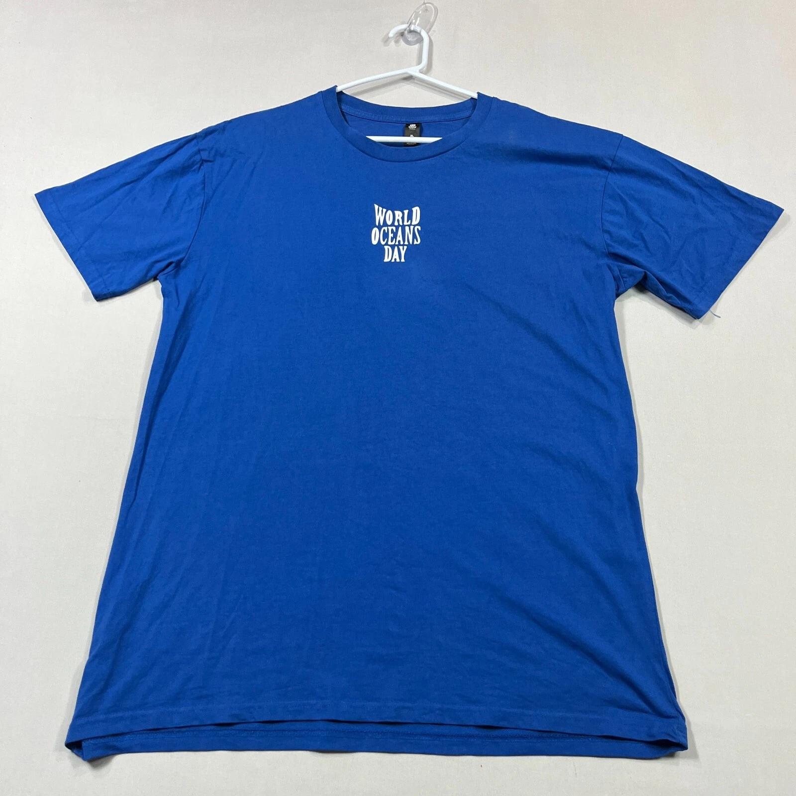

World Oceans Day Blue AS Colour Brody Lee Art Marine Tee T Shirt Mens XL S